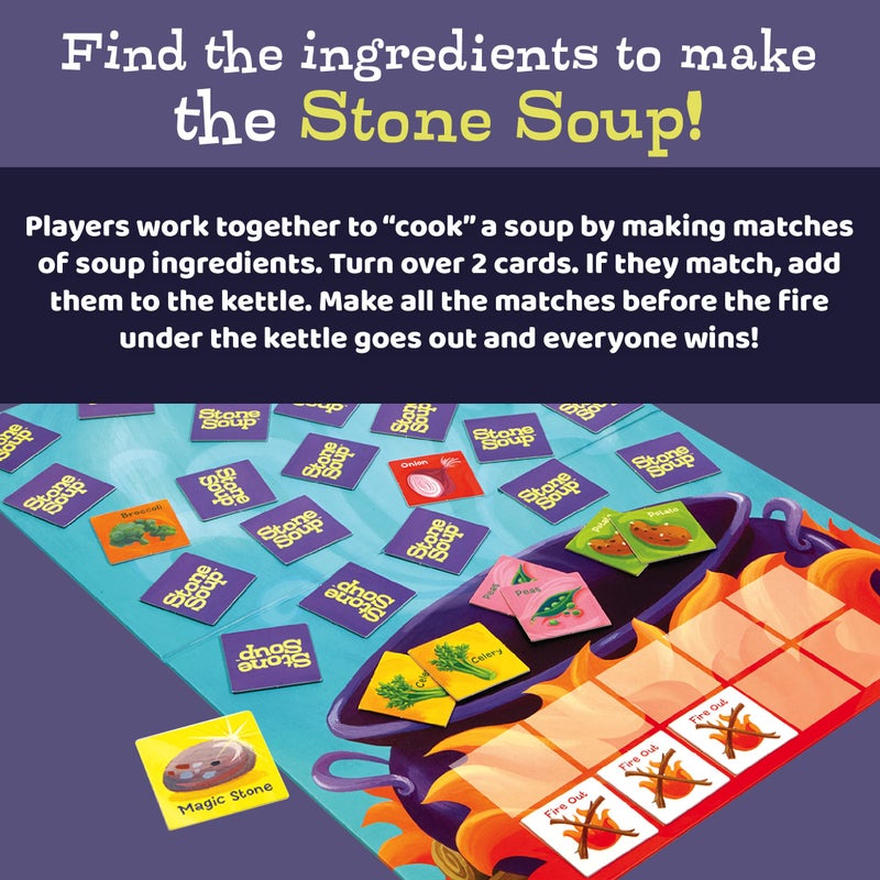 Peaceable Kingdom Stone Soup Cooperative Memory Board Game for Kids - Image 3